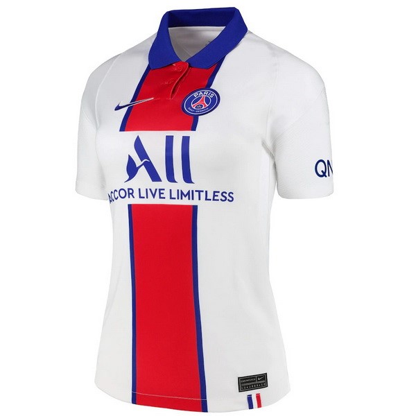 Camiseta Paris Saint Germain 2ª Kit Mujer 2020 2021 Blanco